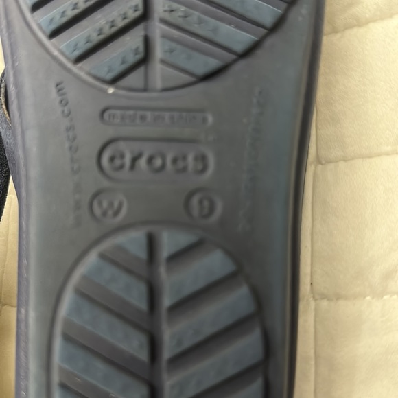 Crocs rubberBlue Strap Sandal Slipon Slingback women size10w right foot, 9w left - Picture 4 of 8